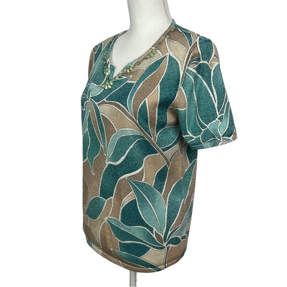 ALFRED DUNNER Women’s Pullover Sweater Top Sz Small Multi Color Beads/Embellish - Picture 3 of 9